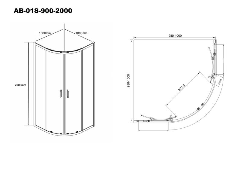 Фото AQUABATH AB-01S-1000-2000_AB010-SS-700