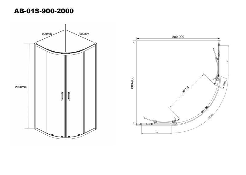 Фото AQUABATH AB-01S-900-2000_AB010-SS-600