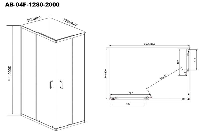 Фото AQUABATH AB-04F-1280-2000_AB010-SS-700