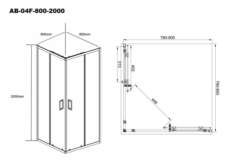 Фото AQUABATH AB-04F-800-2000_AB007-SS-700
