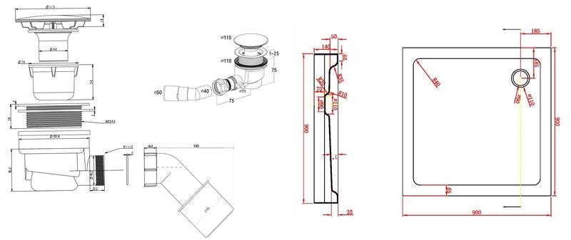 Фото AQUABATH AB-04F-900-2000_ABS-90